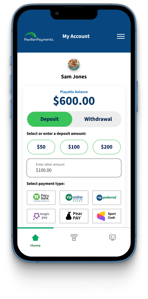Enter amount and Select Pay by Bank